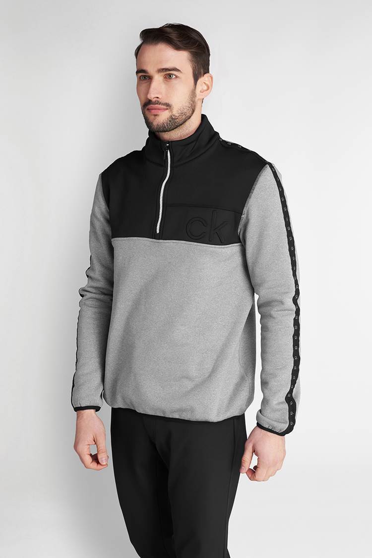 Picture of Calvin Klein zns Men's Denali Half Zip - Grey Marl - XL Only