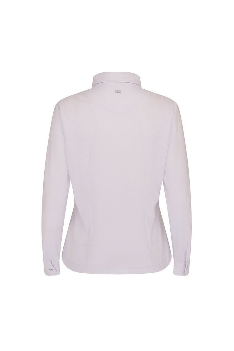 Picture of Swing Out Sister Aspen Long Sleeve Polo - White