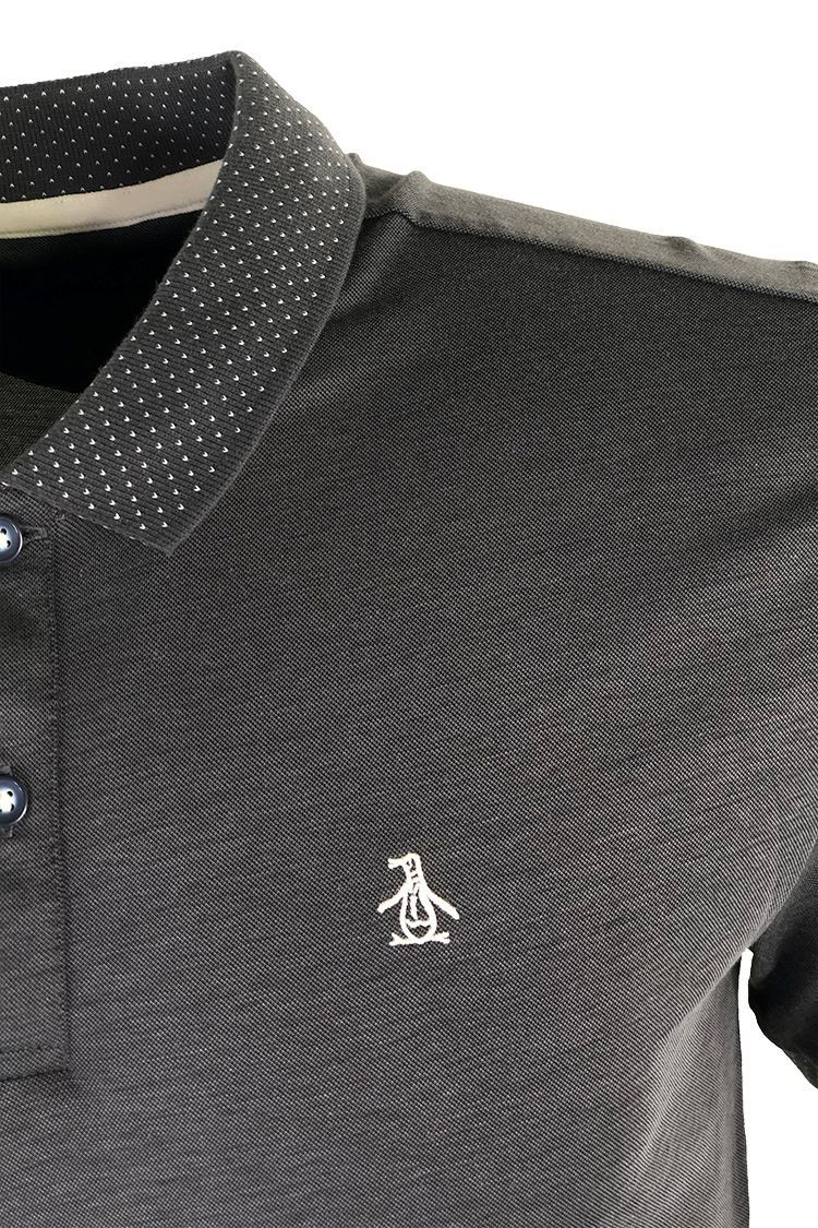Picture of Original Penguin Dot Collar Pete Polo Shirt - Caviar
