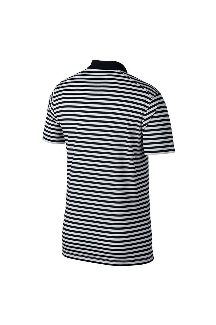 Picture of Nike Golf zns Men's Dri-Fit Victory Striped Polo Shirt - Black / Gridiron / White 010