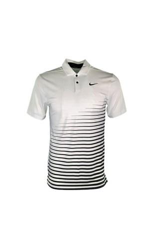 Show details for Nike Golf Men's Dri - Fit Vapor Graphic Polo Shirt - White 100 - SMALL Only
