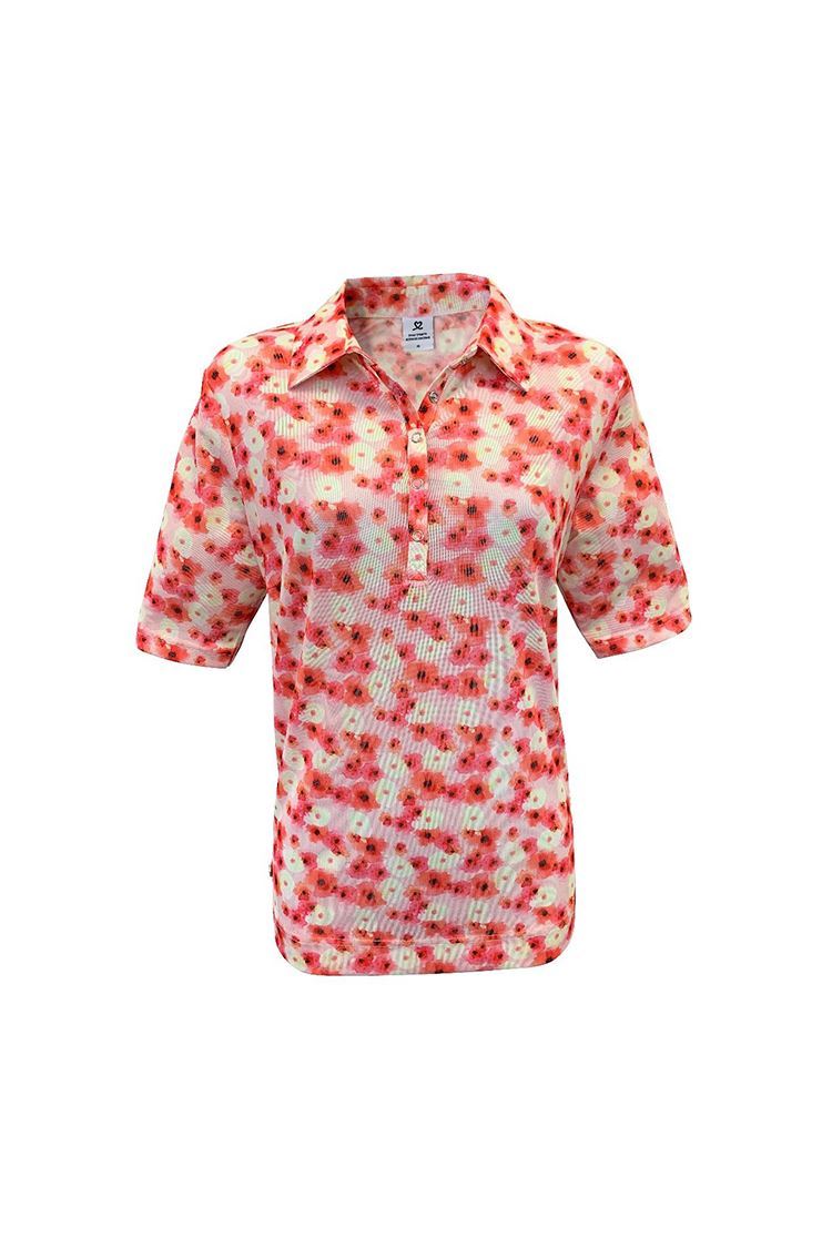 Picture of Daily Sports zns Tori Mesh 1/2 Sleeve Polo Shirt - Blush 808