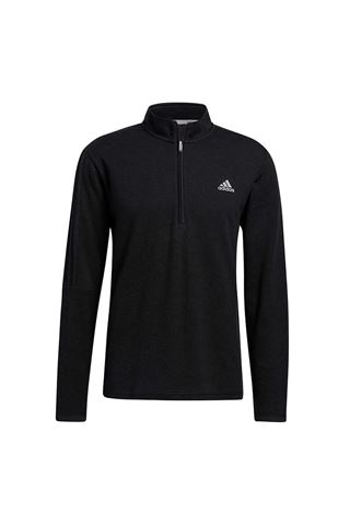 Picture of adidas zns Men's 3 Stripe 1/4 Zip Sweater - Black Melange
