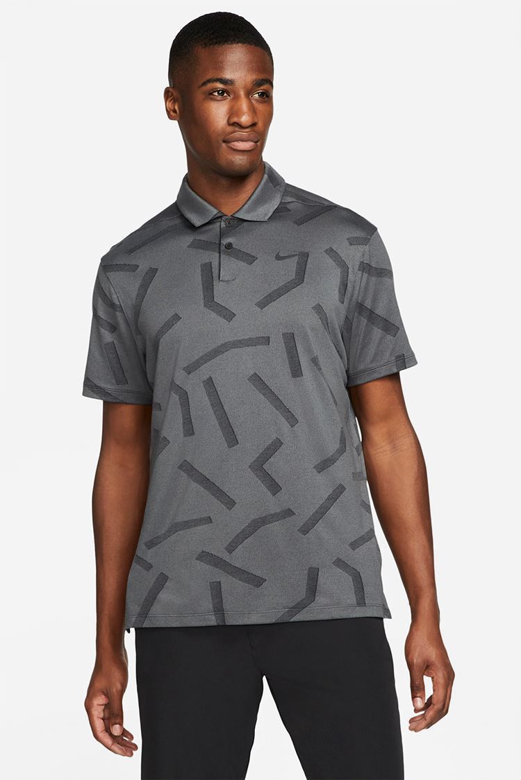 Nike Golf zns Men's Dri-Fit Vapor Jacquard Line Polo Shirt - Dark Smoke ...