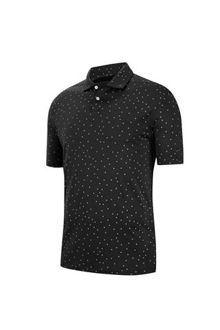 Picture of Nike Golf zns Men's Dri-Fit Vapor Micro Print Polo Shirt - Black 010