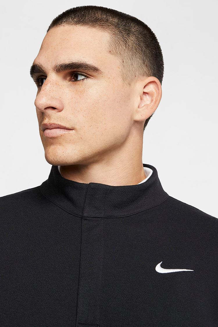 Picture of Nike Golf zns Men's Dri-Fit Victory 1/2 Zip Sweater - Black / Black / White