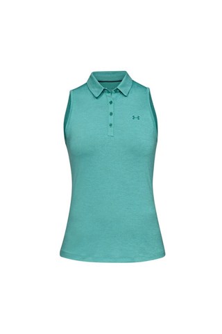 Picture of Under Armour zns UA Ladies Zinger Sleeveless Polo Shirt - Jade 416