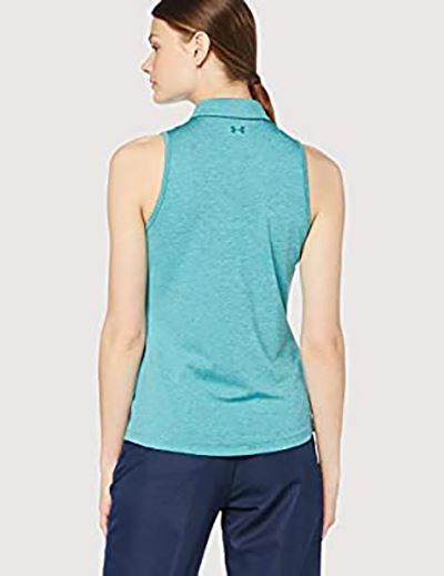 Picture of Under Armour zns UA Ladies Zinger Sleeveless Polo Shirt - Jade 416