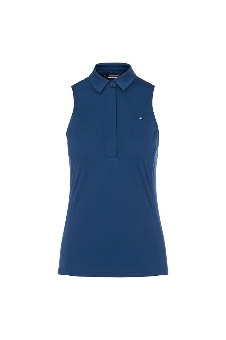 Picture of J.Lindeberg Ladies Dena Sleeveless Golf Top - Midnight Blue