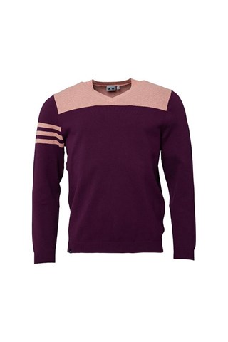 Picture of adidas Men's 3 Stripe V Neck Sweater - Rednight
