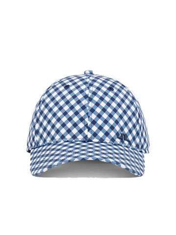 Picture of J.Lindeberg zns  Ladies Christine Golf Cap - Gingham Navy White