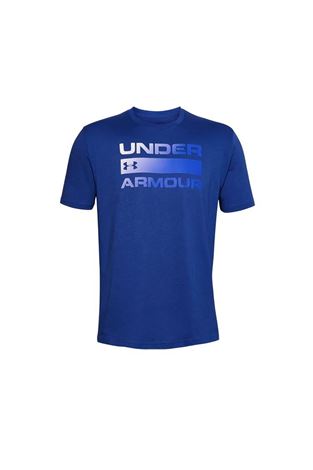 Show details for Under Armour Men's UA Team Issue Wordmark Short Sleeve T-Shirt - Blue 449