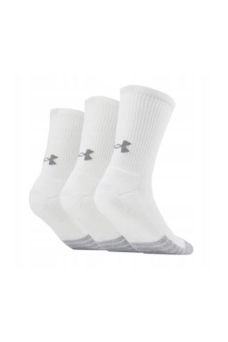 Picture of Under Armour zns Men's UA Heatgear Crew Socks - 3 Pack - White