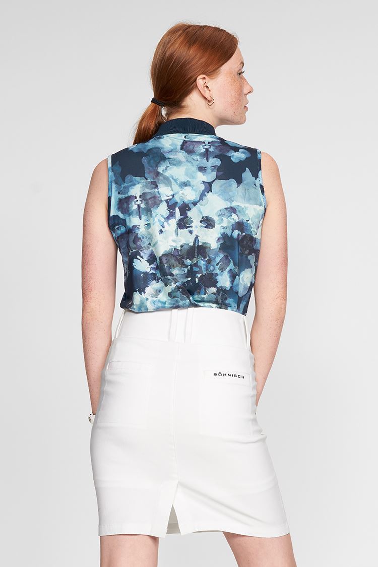 Picture of Rohnisch Ladies Direction Sleeveless Polo Shirt - Blue Utopia
