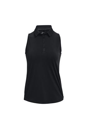 Show details for Under Armour Women's UA Zinger Sleeveless Polo Shirt - Black