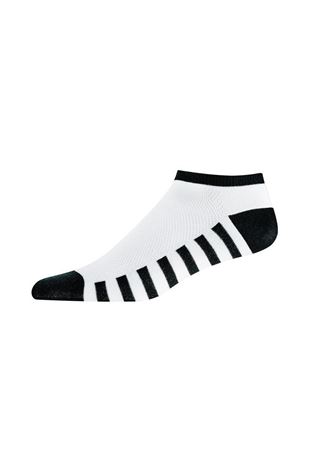 Show details for Footjoy Women's ProDry Fashion Stripe Socks - White / Black