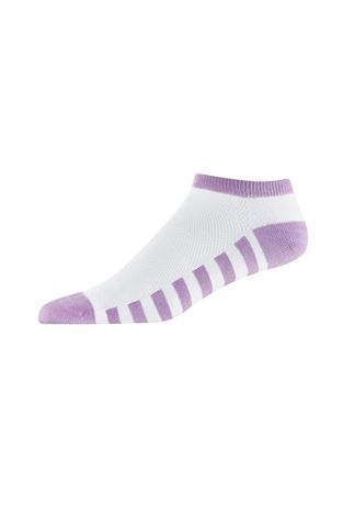 Show details for Footjoy Women's ProDry Fashion Stripe Socks - White / Lavender
