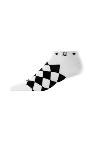 Show details for Footjoy Women's ProDry Fashion Argyle Socks - White / Black