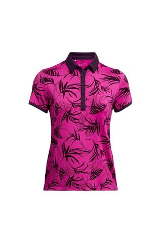 Picture of Under Armour zns Women's UA Zinger Short Sleeve Polo Shirt - Meteor Pink / Pink Quartz 660