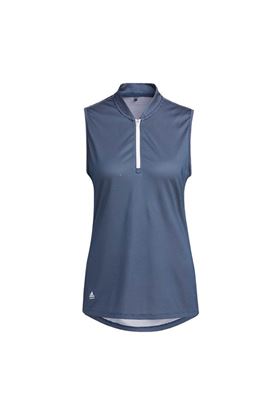 Show details for adidas Women's Equipment Sleeveless Polo Shirt - Crew Navy