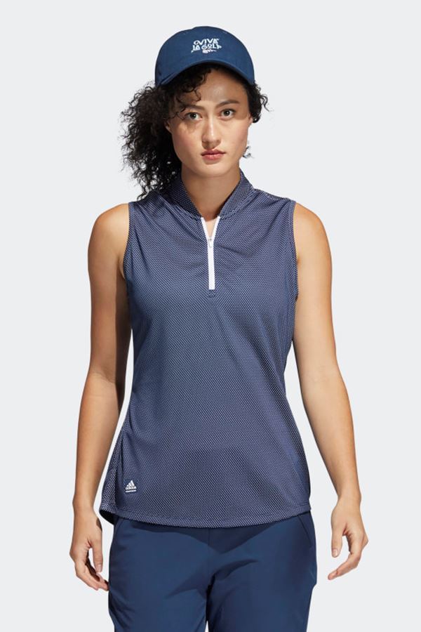 Picture of adidas zns Women's Equipment Sleeveless Polo Shirt - Crew Navy