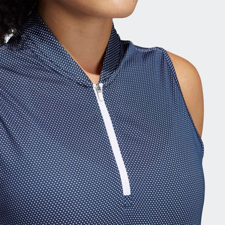Picture of adidas zns Women's Equipment Sleeveless Polo Shirt - Crew Navy