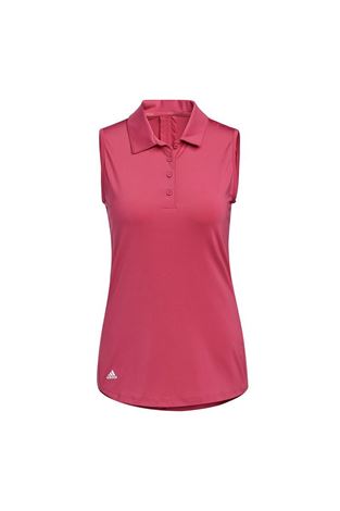 Show details for adidas Women's Ultimate 365 Solid Sleeveless Polo Shirt - Wild Pink