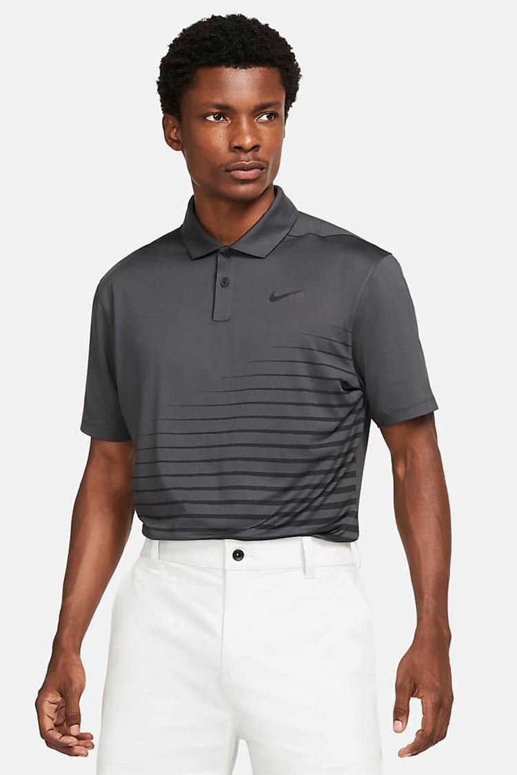 Picture of Nike Golf zns Men's Dri - Fit Vapor Graphic Polo Shirt - Smoke Grey / Black 070 - SMALL Only
