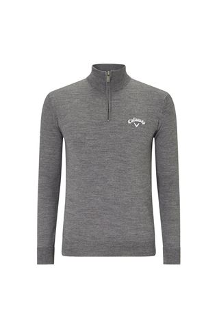 Picture of Callawy Golf zns Men's 1/4 Zip Blended Merino Sweater - Steal Heather