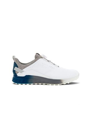 Picture of Ecco Golf ZNS Men's S-Three Boa Golf Shoes - White / Seaport