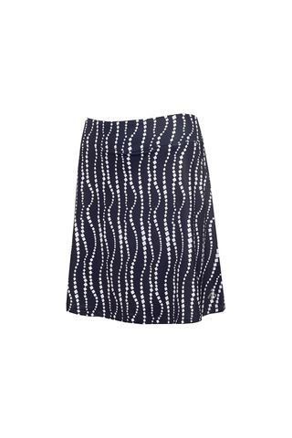 Picture of Green Lamb zns Ladies Molly Printed Flared Skort - Mono / White