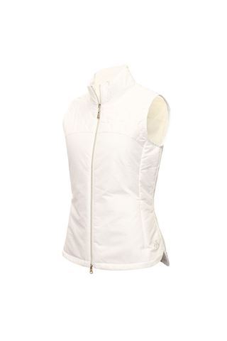Picture of Green Lamb zns  Ladies Khloe Quilted Padded Gilet - White