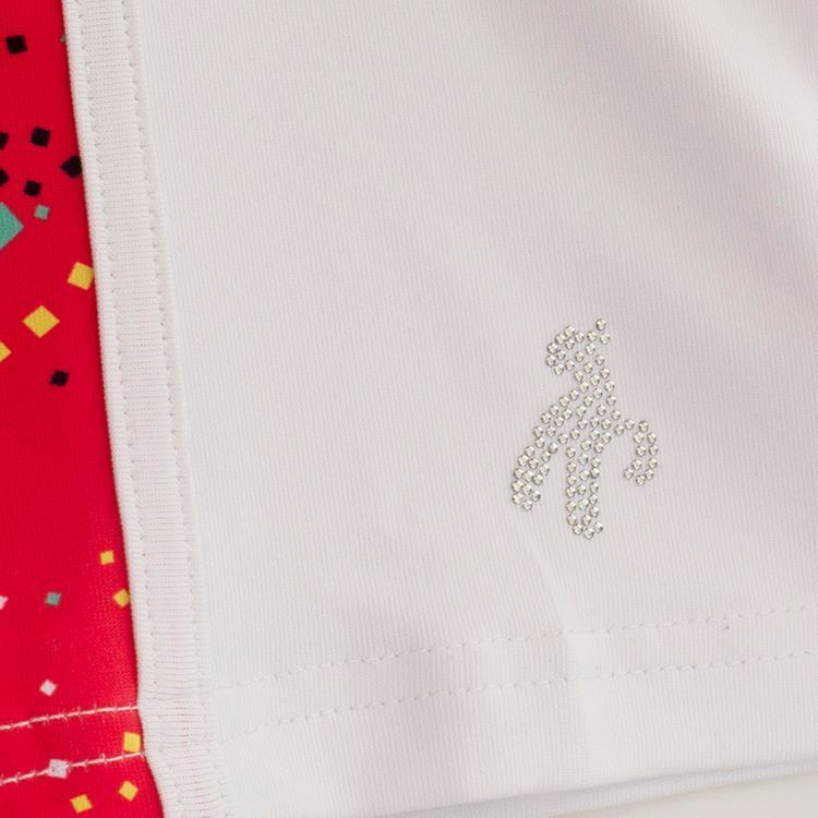 Picture of Green Lamb Ladies Elsa Sleeveless Printed Panel Polo Shirt - Diamonds