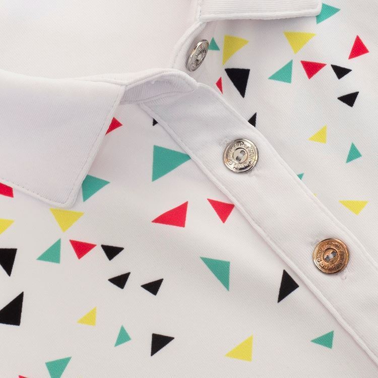 Picture of Green Lamb Ladies Elsa Print Polo Shirt  Triangle