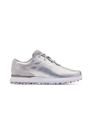 Picture of Under Armour zns Women's UA Charged Breathe Spikeless Golf Shoes - White - Silver