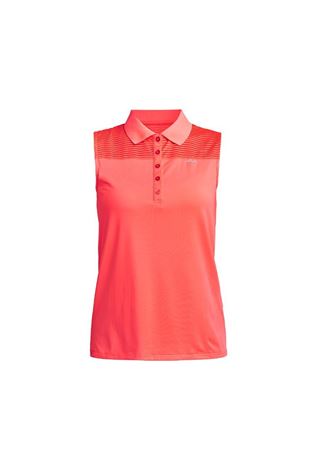 Show details for Rohnisch Ladies Miko Sleeveless Polo Shirt - Neon Pink