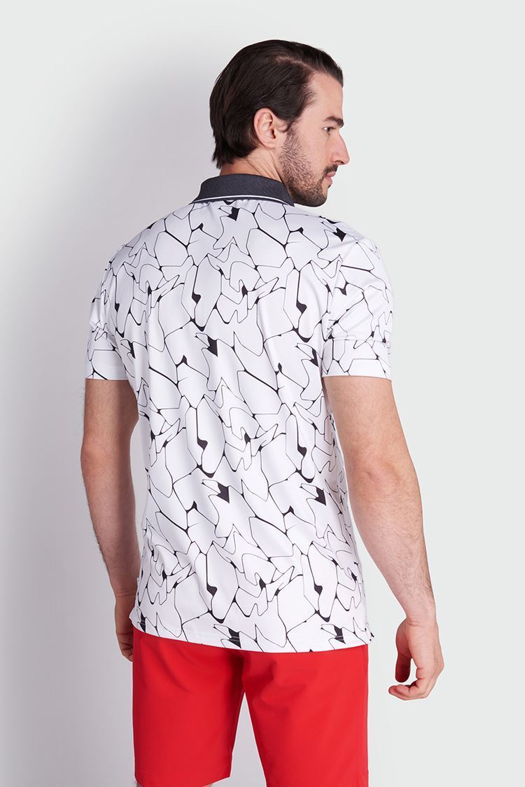 Picture of Calvin Klein Men's Sarazen Polo Shirt - White - XL Only