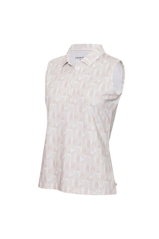 Picture of Calvin Klein zns  Ladies Avon Sleeveless Polo Shirt - Fossil
