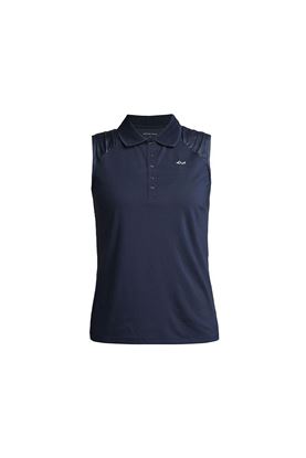 Show details for Rohnisch Ladies Pulse Sleeveless Polo Shirt - Navy