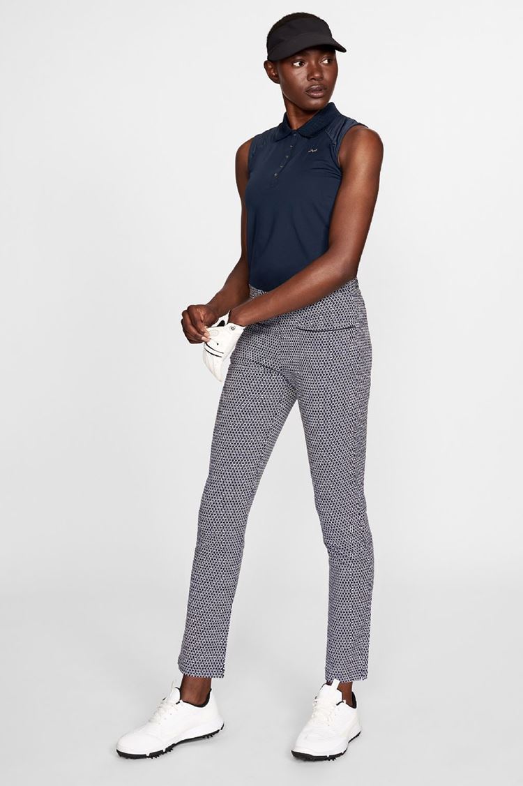 Picture of Rohnisch zns Ladies Pulse Sleeveless Polo Shirt - Navy