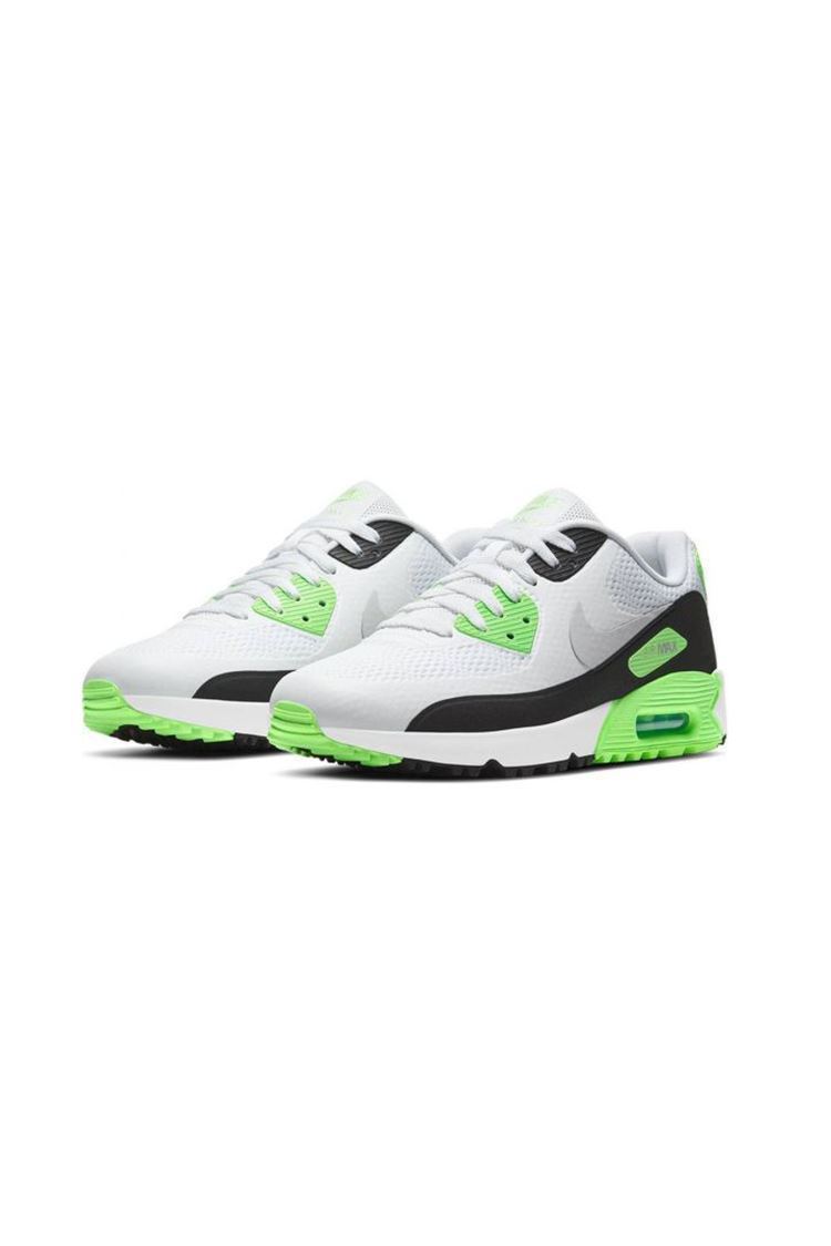 Nike zns Golf Men's Air Max 90 G Golf Shoes - White / Neutral Grey ...