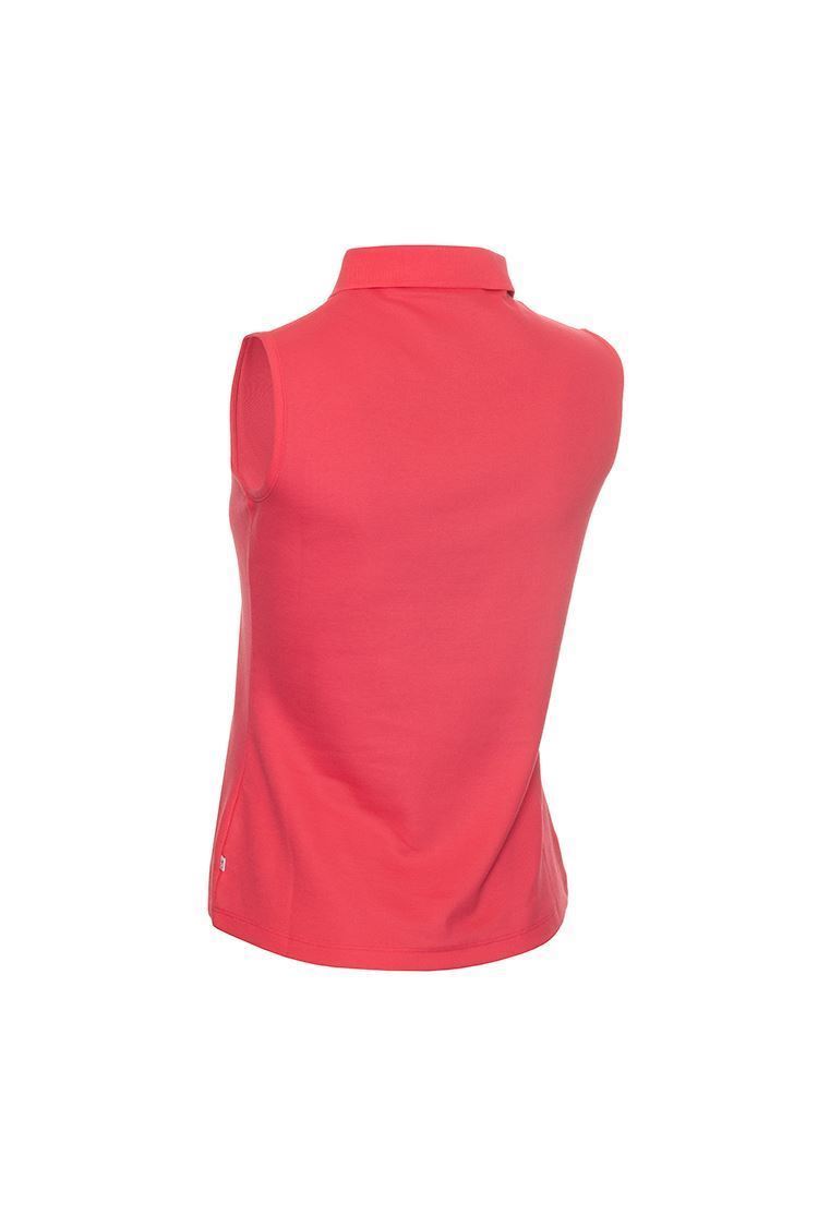 Picture of Calvin Klein Ladies Performance Sleeveless Pique Polo Shirt - Jete - XS Only