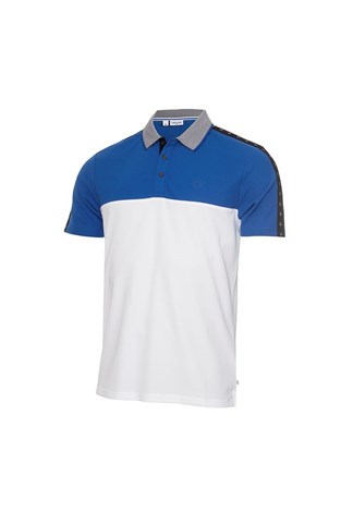 Show details for Calvin Klein Men's Trevino Polo Shirt - White / Nautical Blue - Medium Only