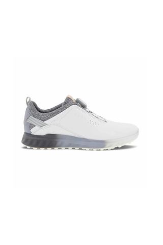 Picture of Ecco ZNS Women's Golf S-Three Boa Golf Shoes - White / Silver / Grey