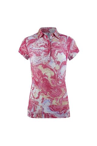 Picture of Daily Sports zns  Ladies Adelina Cap Sleeve Polo Shirt - Fruit Punch