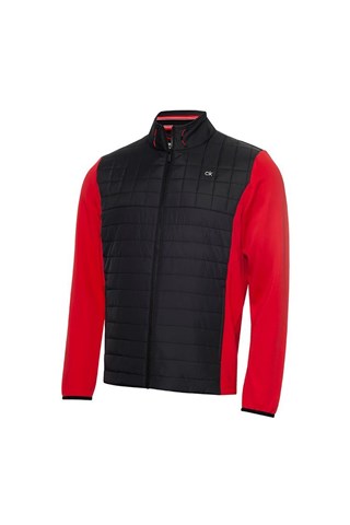 Picture of Calvin Klein zns Men's Vardon Hybrid Jacket - Power Red / Black - XXL Only