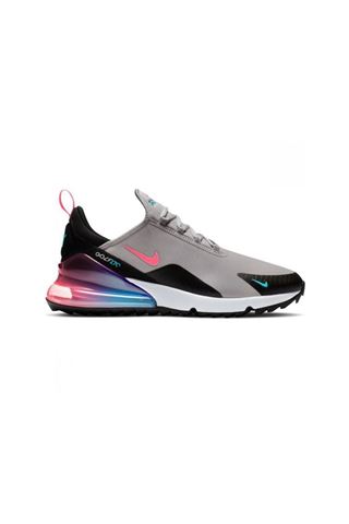 Picture of Nike Golf zns Men's Air Max 270 G Golf Shoes - Atmosphere Grey / Hot Punch