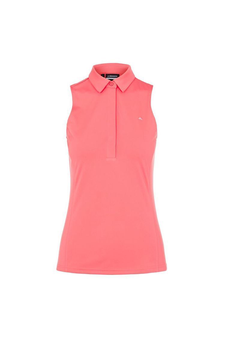 Picture of J Lindeberg zns Ladies Dena Sleeveless Golf Top - Tropical Coral
