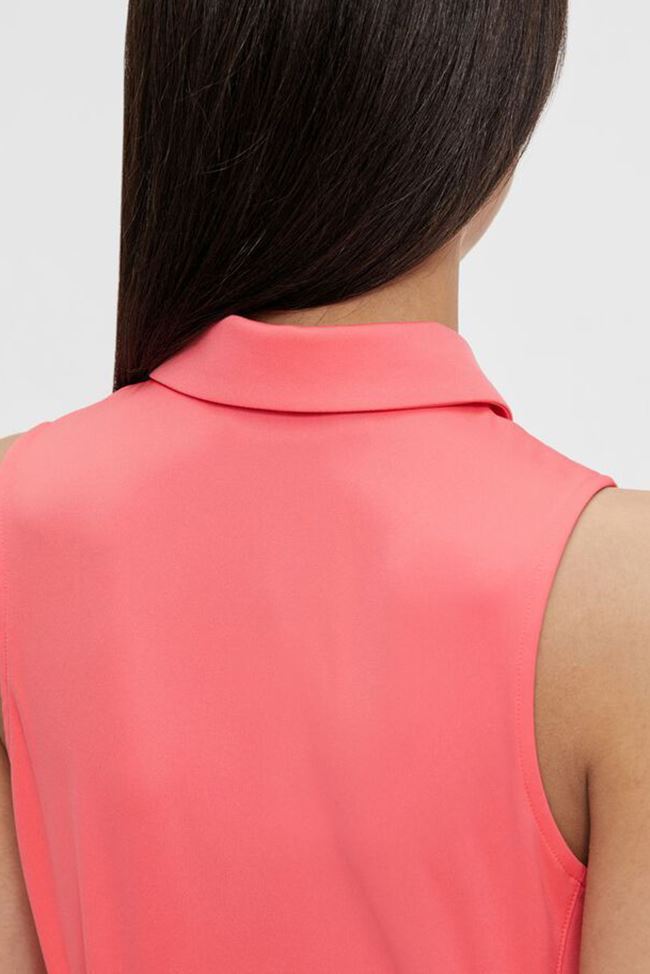 Picture of J Lindeberg zns Ladies Dena Sleeveless Golf Top - Tropical Coral