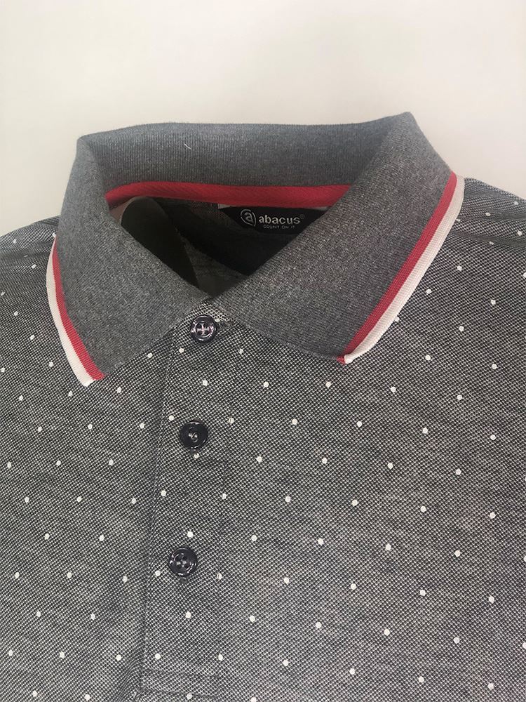 Picture of Abacus Men's Hamilton Polo Shirt - Dark Grey Melange